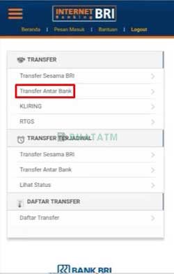 3 Pilih Transfer Antar Bank