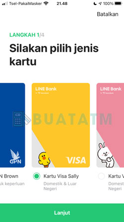 5 Pilih Jenis Kartu ATM