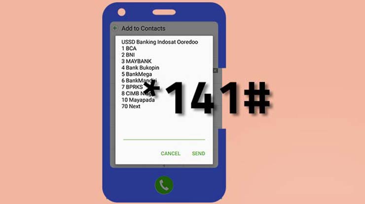 Melalui Kode Dial SMS Banking BNI
