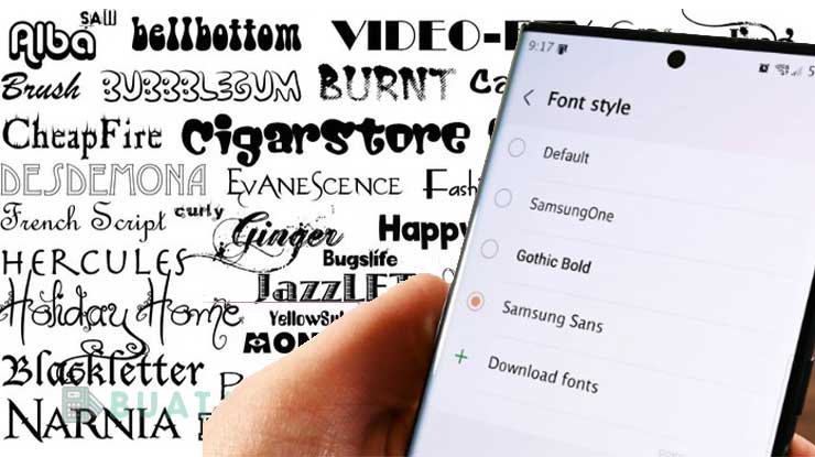 Langkah Langkah Download Font Samsung Berbayar Gratis
